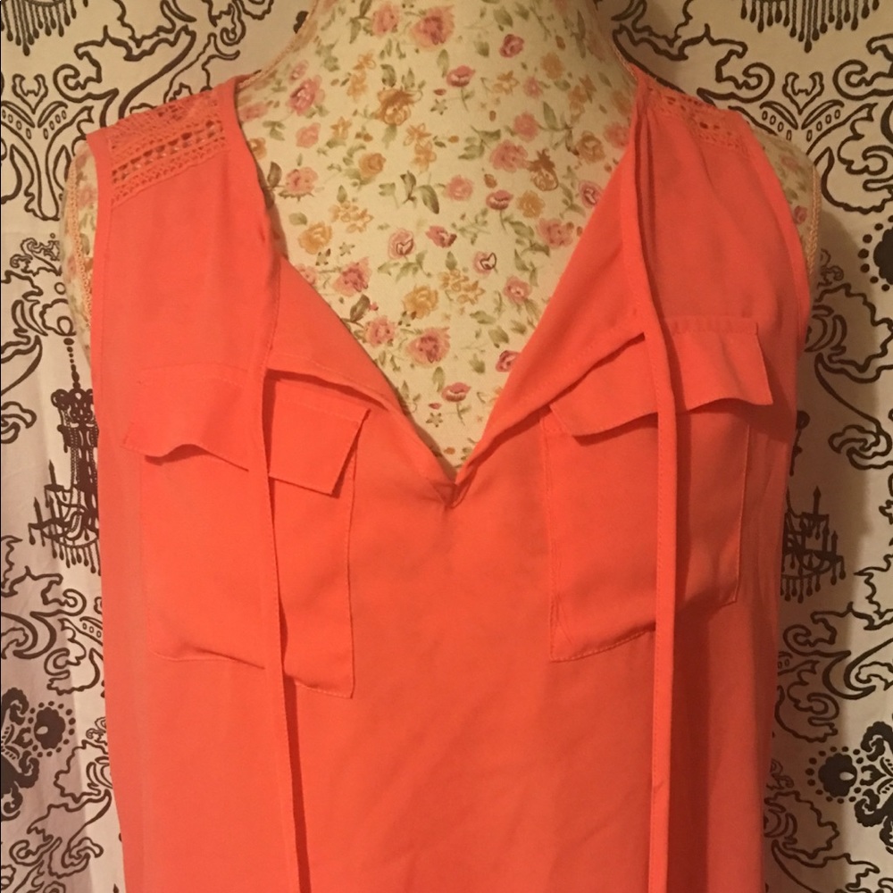 Coral sleeveless blouse - Xhilaration - XL